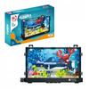 Aquarium Shark Crab Block Set With Fish Underwater World Led