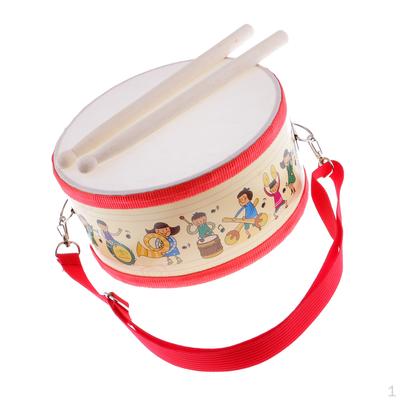 Durable Polyester Snare Drum Hand Percussion Set for Kids Musical Instrument Educational Toys