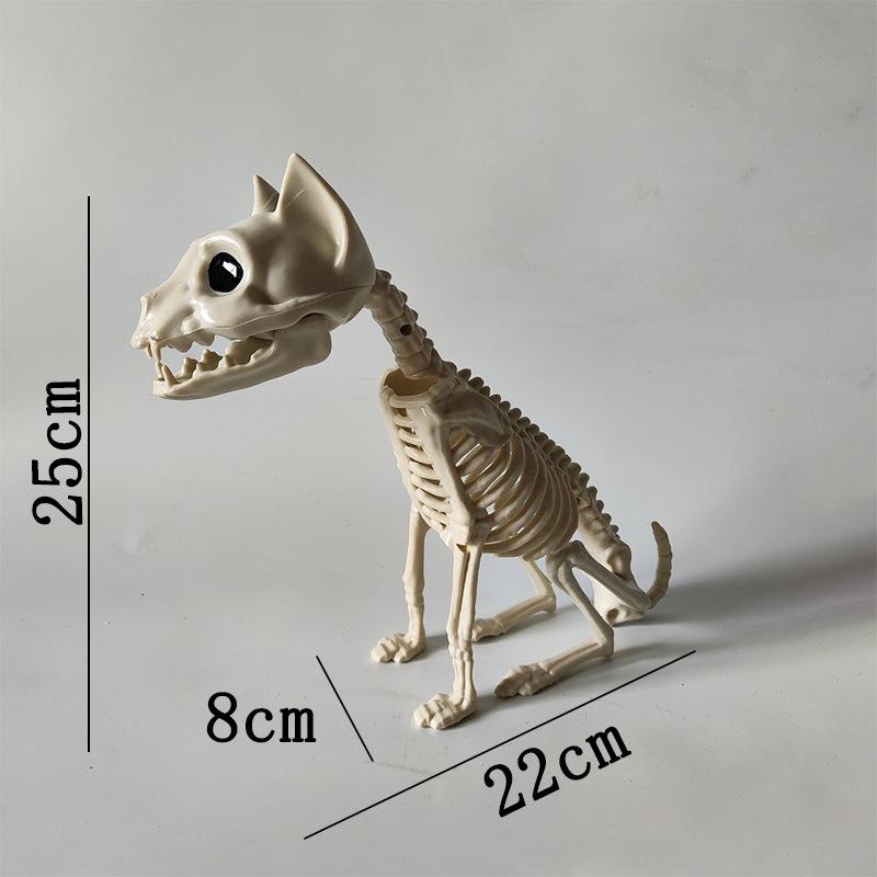 Halloween Scene Decorations Animal Skull Skeleton Ornament Simulation Plastic Crow Mouse Scorpion Decorative Props