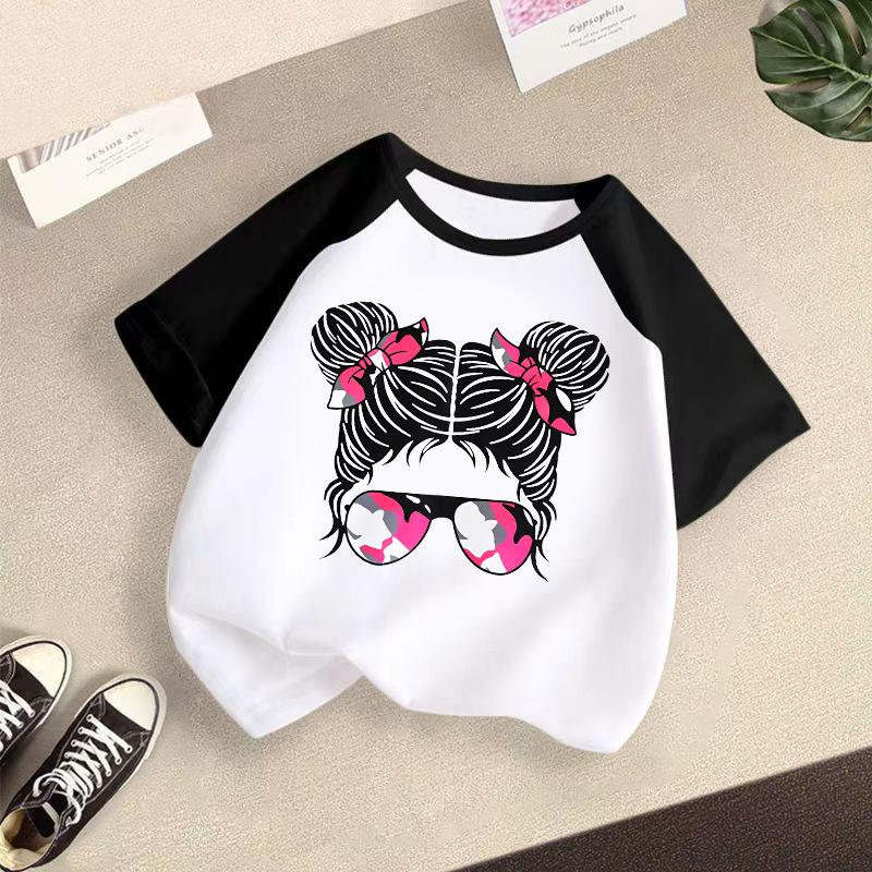 Children's Casual Short-sleeved T-shirt - Summer Girls' Fashion Top