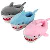 Cartoon Shark Parent-Child Non-Slip Warm Fur Slippers for Autumn & Winter