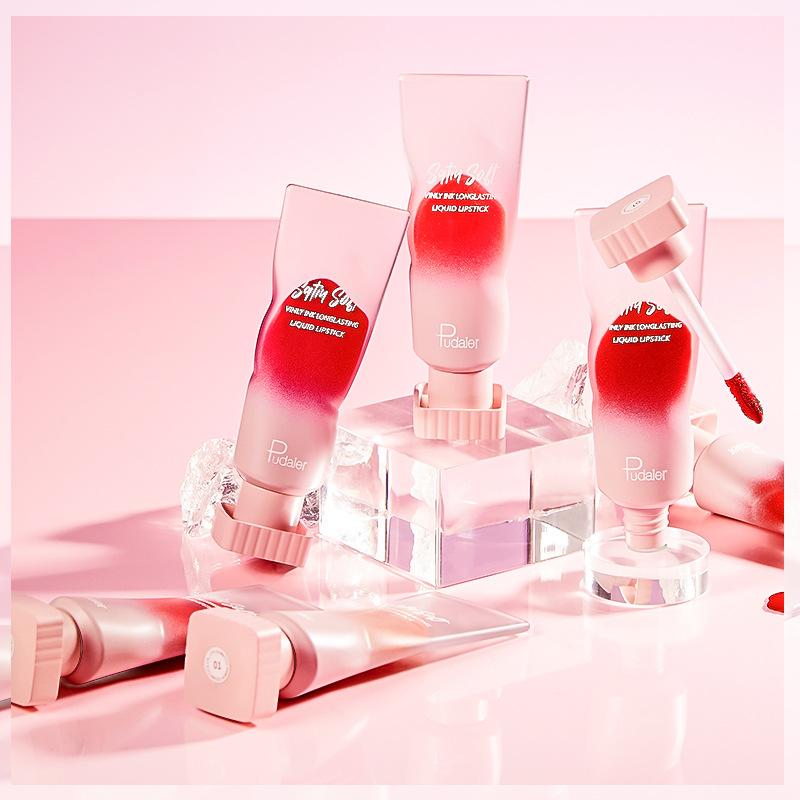 Pudaier 8 Sets Pearl Lip Gloss Mirror Water Gloss Lip Glaze Liquid Lipstick Gloss Gloss Lip Gloss