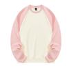2023 Autumn Unisex Patchwork Long-Sleeved Solid Color Loose Round Neck Hoodie