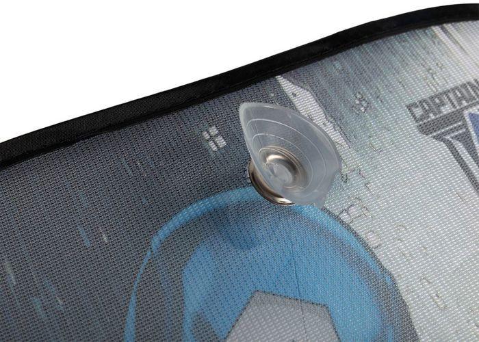 Side Sun Shades - Tataway - Captain America - 44x35 Cm - UV Protection - Suction Cup