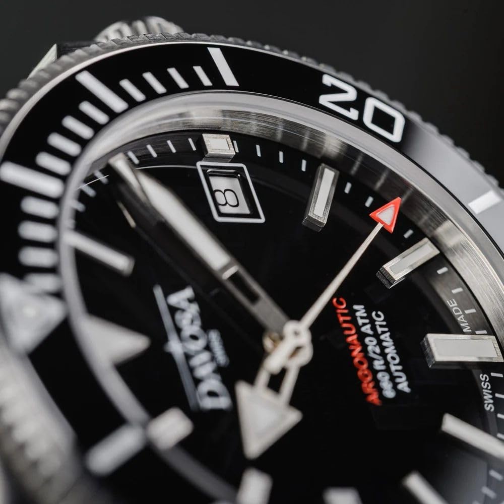 Davosa Argonautic 39 Automatic 20 ATM Water Swiss-Made Watch, Resistant, Silver, 161.532.50