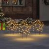 VidaXL Luminous Christmas Star Decoration Stakes 3 Pcs 50 LED 29 Cm 357717