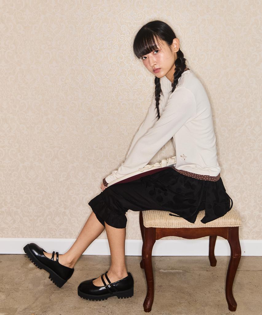 Isjabaibeu Star Layered Long Sleeve - Cream