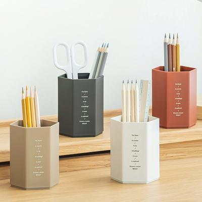 Portapenne Creativo di grande capacità Cancelleria Scatola portapenne dal design esagonale per studenti