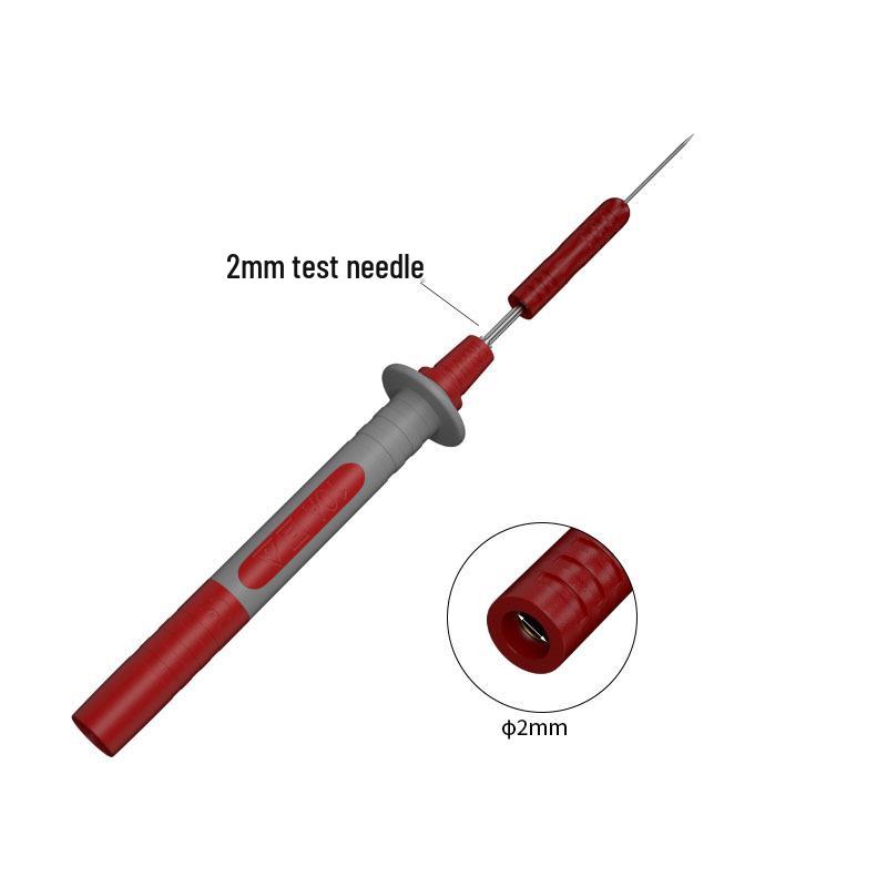 0.7mm Ultra-Fine Test Back Needle Probe, 2mm Hole, Puncture Probe, 6-Piece Set for Automotive Maintenance