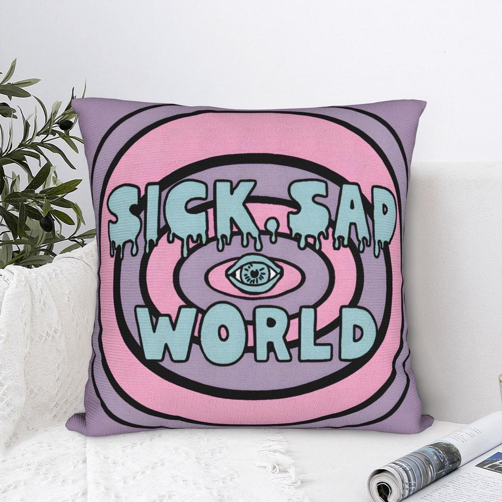 Sick Sad World Pastel Darias 90s MTV Beavis Square Pillow Case  Cushion Covers Customized Decor Pillowcase for Sofa 45x45cm