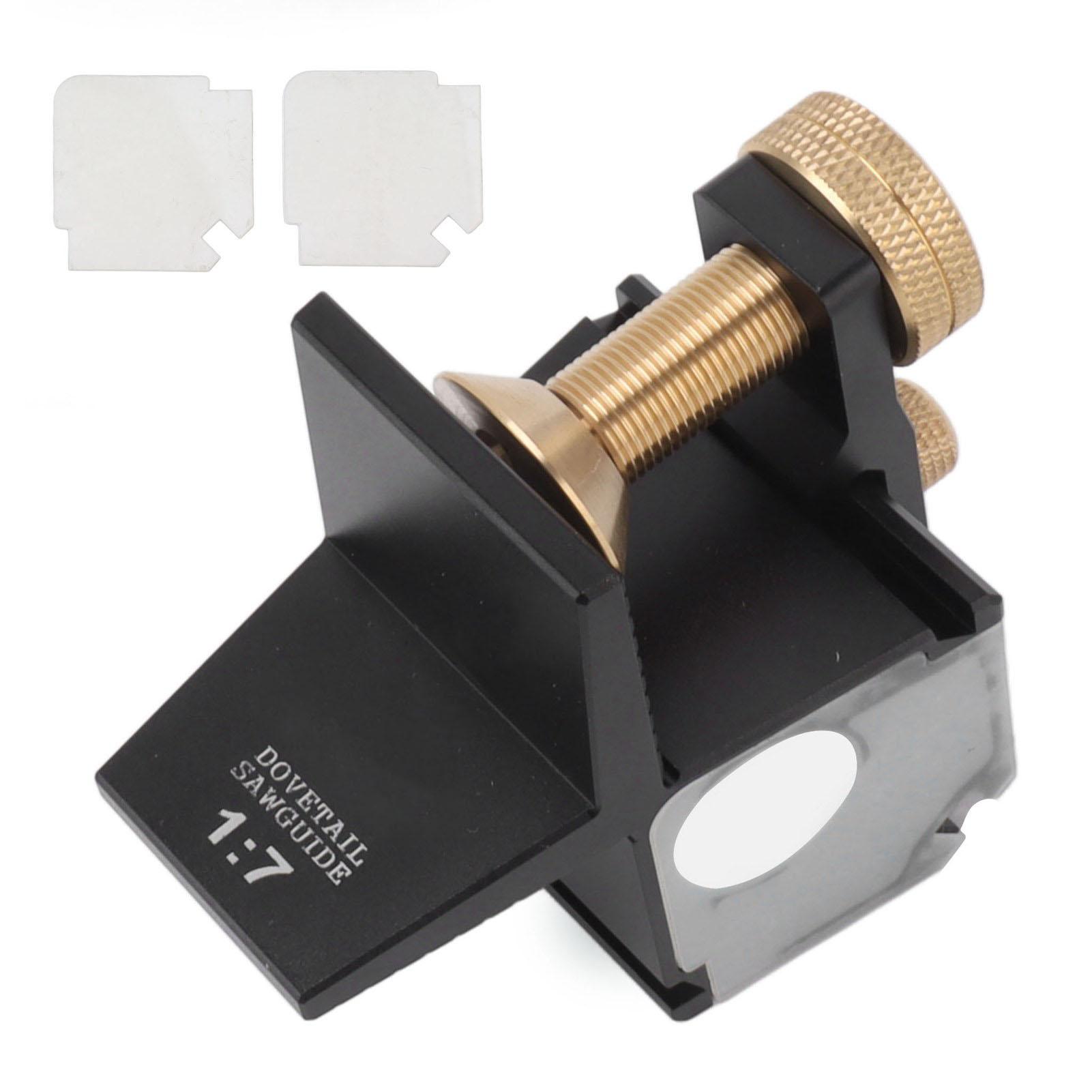 

YW09 Woodworking Dovetail Magnetic Saw 1:7 Accuracy Cutting Aluminum Alloy Wood Joints Guide Gauge Dovetail Magnetic Gauge чорний