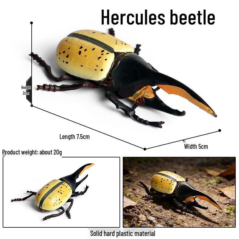 Children's Insect Model Set: Ladybug, Spider, Ant, Beetle, Wasp, Butterfly, Bee - Educational Science Toy