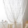 1PCS Rod Pocket Ruffled Lace Window Curtains for Living Room Bedroom  Lace Sheer Curtains Ruffled Lace Window Curtain