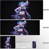 Jinx Anime Mouse Pad Pc Accessories Desk Protector Keyboard Mat NonSlip Deskmat Gamer Kawaii Cute Mouse Pads Gaming Mousepad
