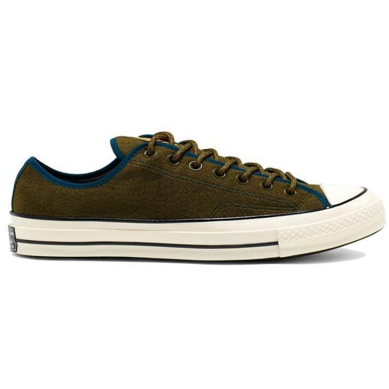 Converse Chuck 70 Archival Terry Ox Unisex Low Canvas Shoes Army Green 165929C