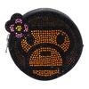 A Bathing Ape Diamond Cartoon Monkey Chain Round Bag Women Shoulder Bag Black 0ZXBGW004902O