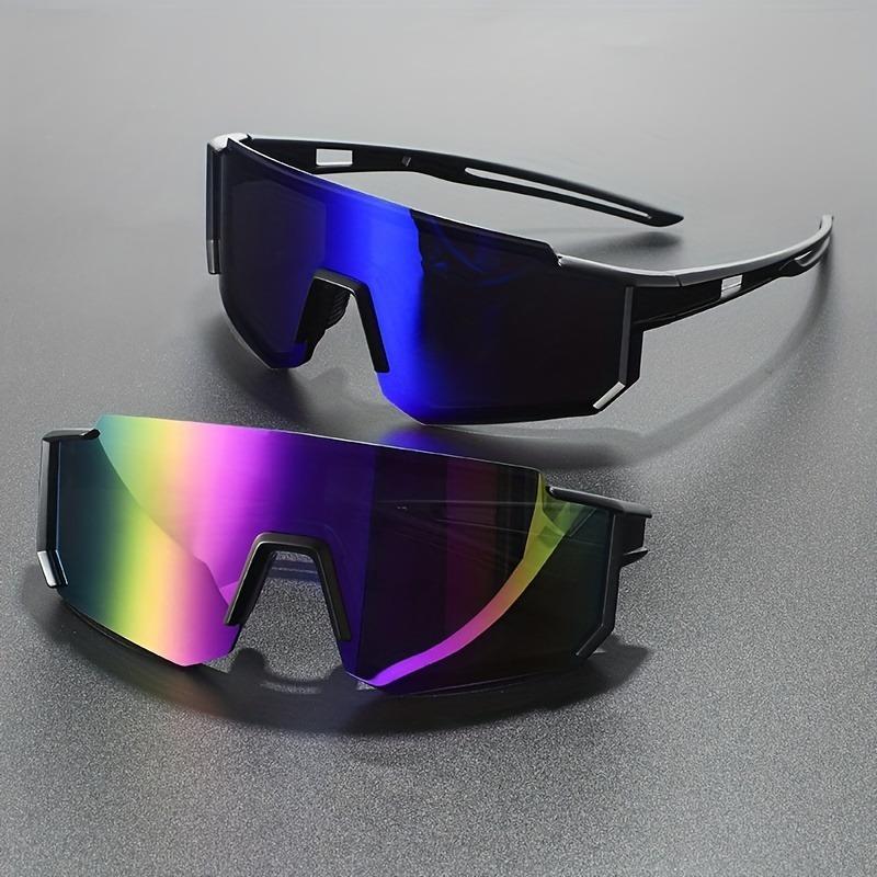 2pcs Unisex Sports Sunglasses Suitable for Daily Use Camping Cycling Golf Running Mountaineering Fishing Beach Sports