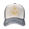 Casual Freemason Masons Baseball Cap Men Women Distressed Washed Sun Cap Freemasonry Unstructured Soft Hats Cap