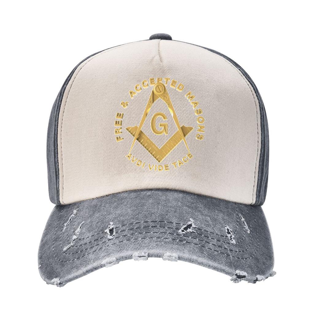 Casual Freemason Masons Baseball Cap Men Women Distressed Washed Sun Cap Freemasonry Unstructured Soft Hats Cap