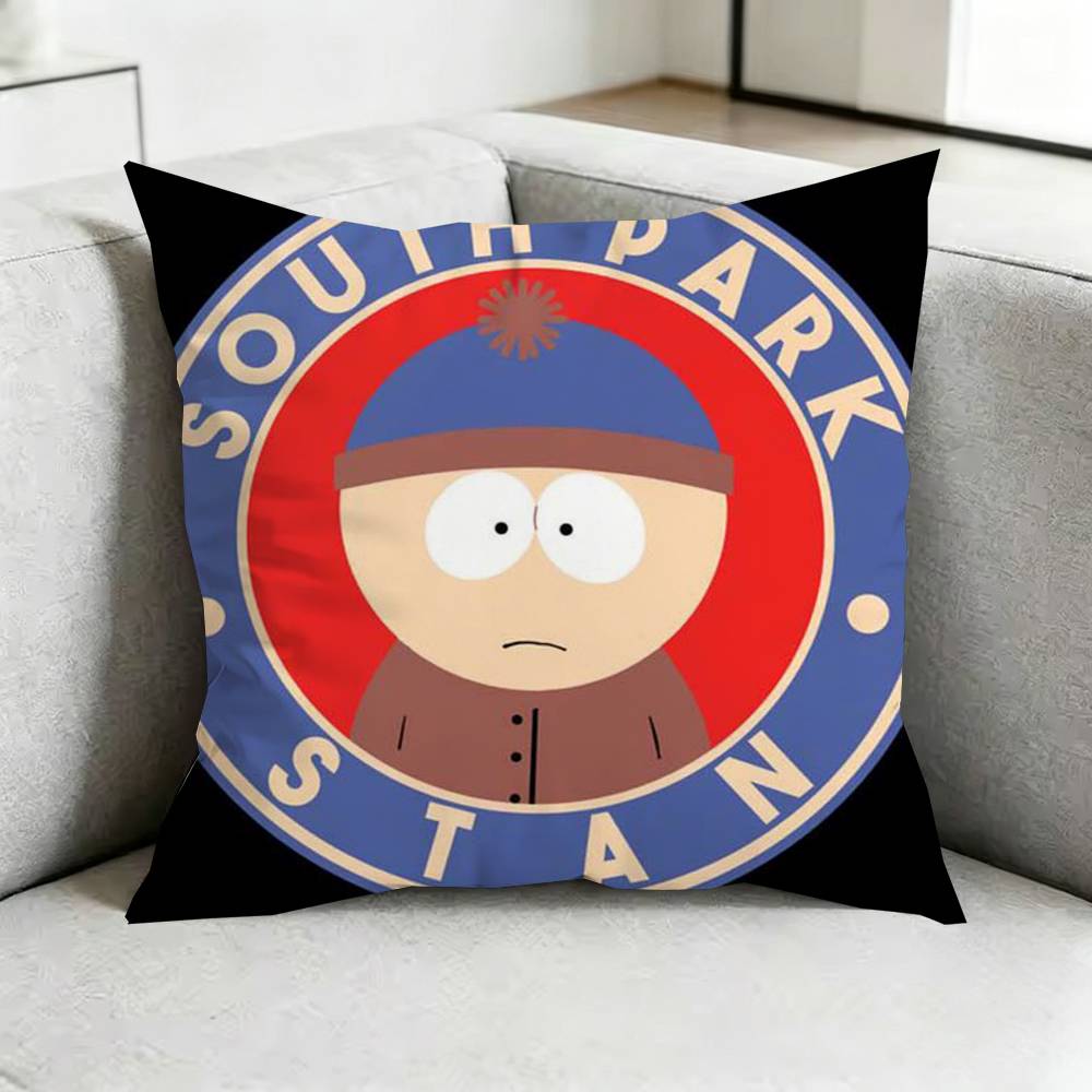 South Park Satirical AAnimation Square DoubleSided printed Pillow Case Bedroom Bedside Pillow Sofa Cushion Cover Gift