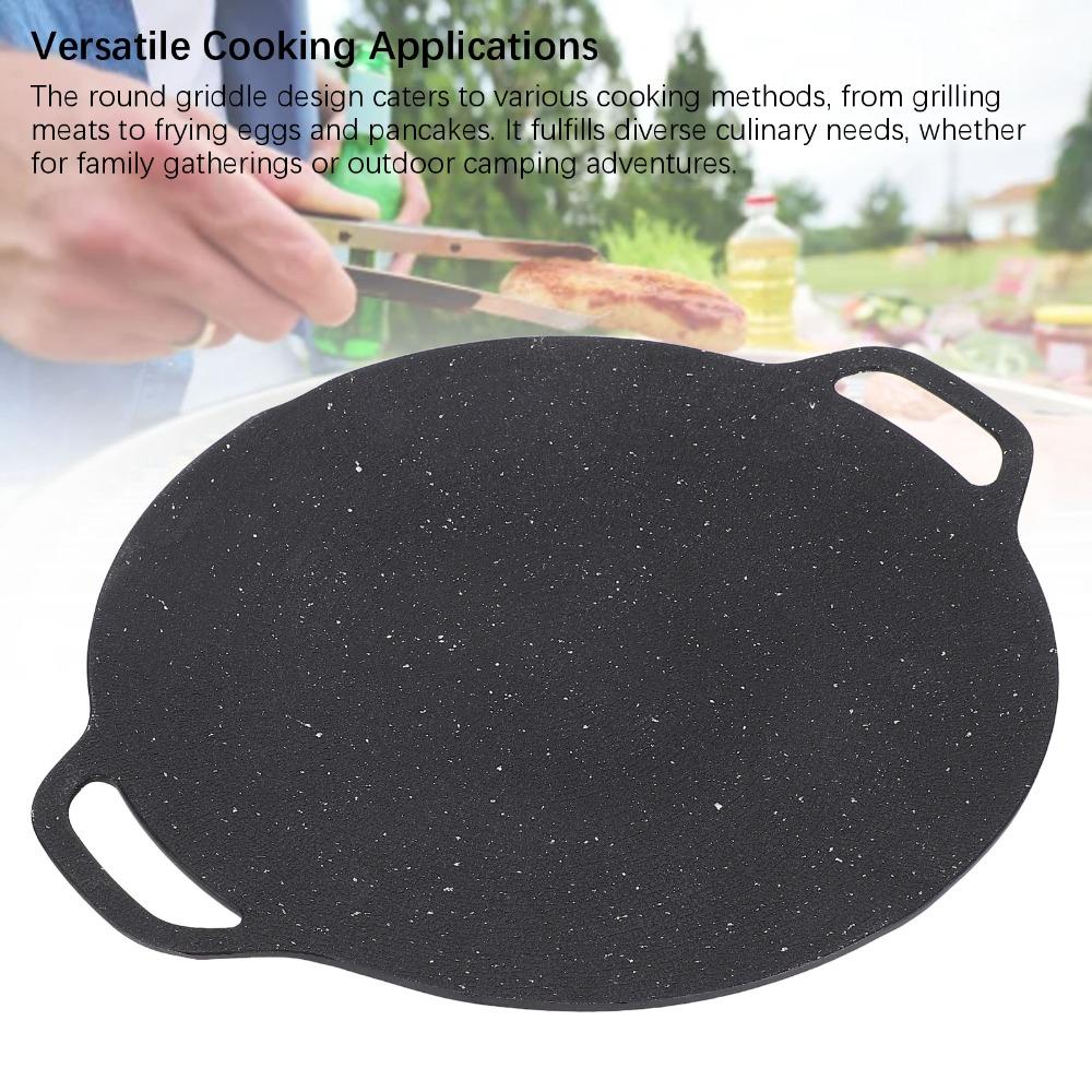 Aluminum Alloy Korean Grill Pan Nonstick Barbecue Pan Portable BBQ Grill Pan Home Cooking