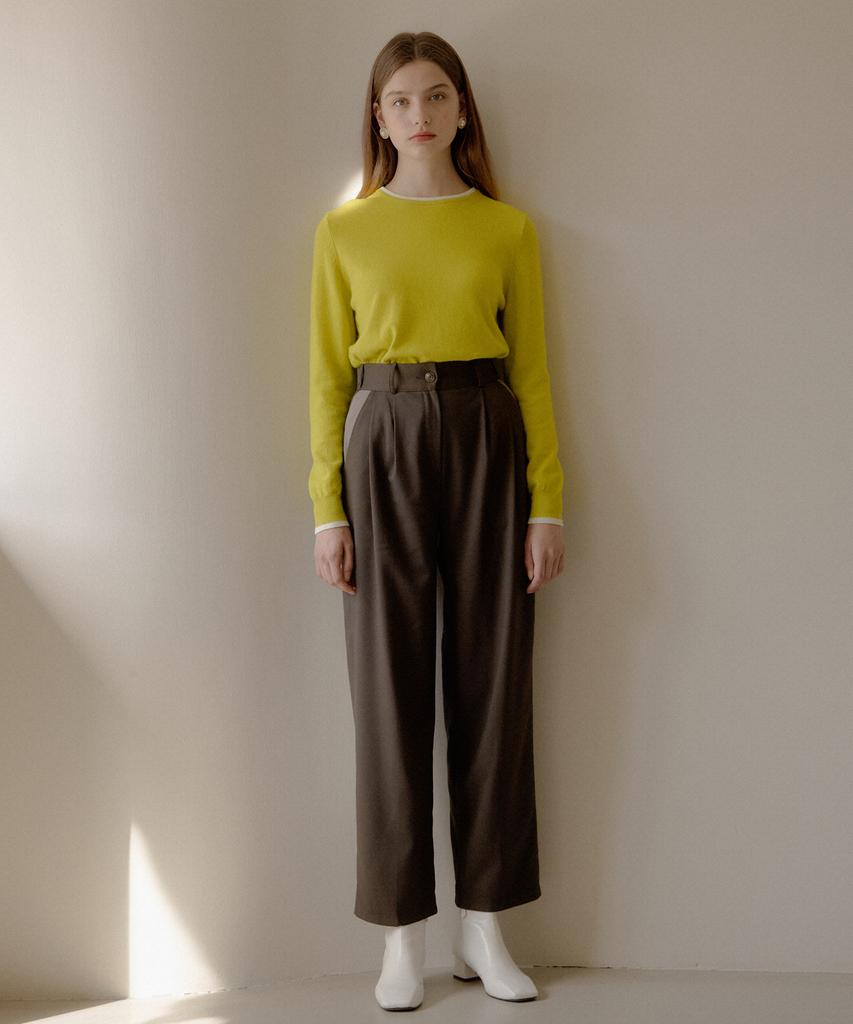 YUPPE Color Block Pants_Khaki