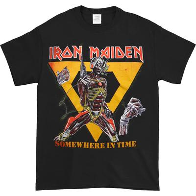 Iron Maiden Somewhere In Time 1986 Černá košile Celé unisexové tričko
