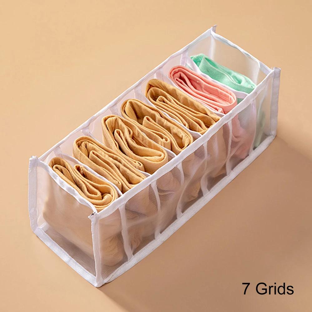 Wardrobe Closet Drawer Organizers for Underwear Bra Socks Panty Storage - Home Dormitory Cabinet Organization Boxes