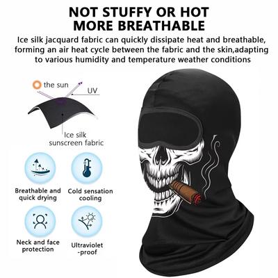 Motorcycle Face Mask Outdoor Cool Sunscreen Balaclava Lycra Moto Biker Wind Cap Mask Stopper Windproof Bicycle Cycling Headgear