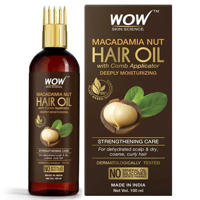 Wow Skin Science Macadamianuss-Haaröl, 100 ml