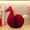 Cute 2026 New Year Horse Ornament For Home Table Decoration Paper Horse Ornament New Year Party Horse Figurines Decoration