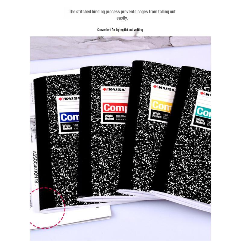 Classic American Marble Notebook: Retro Style Inspired by The Big Bang Theory for Students & Exams