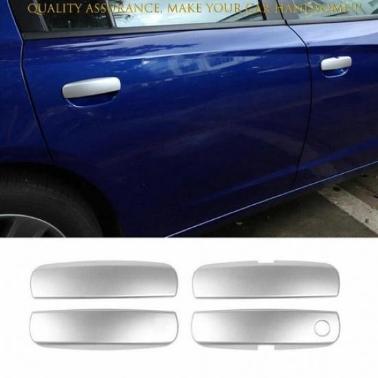 For Dodge Charger 2015-2024 Matte Silver Exterior Side Door Handle Cover Trim