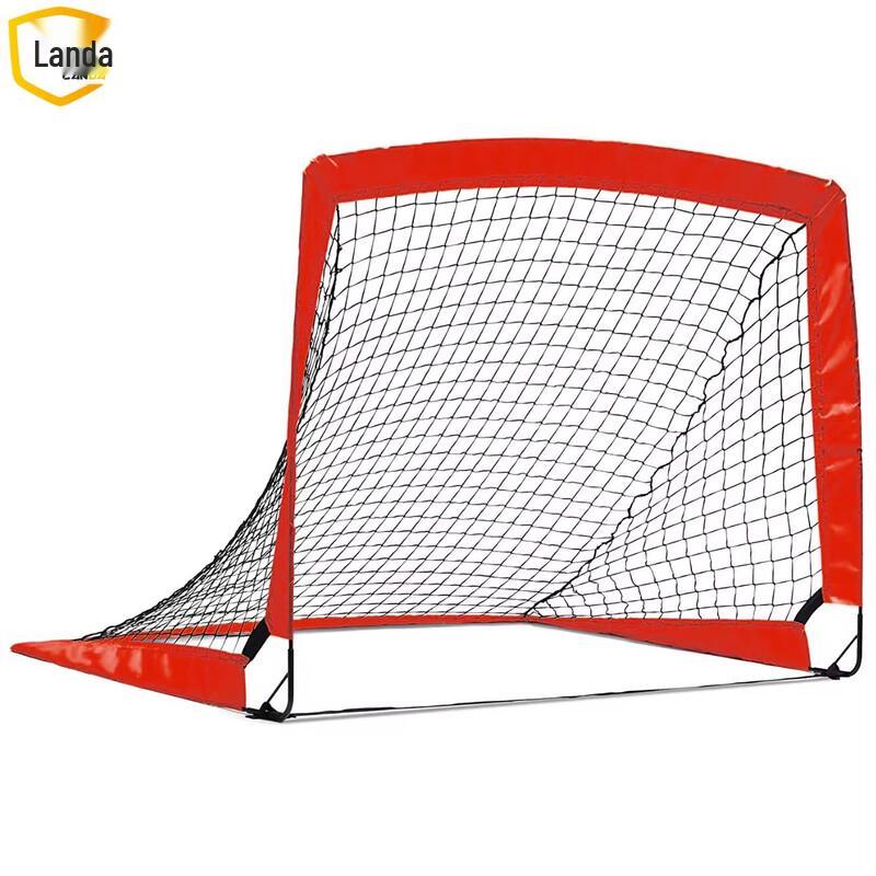 Landar Double Fiberglass Removable Kids Adult Soccer Goal 120x90x90cm