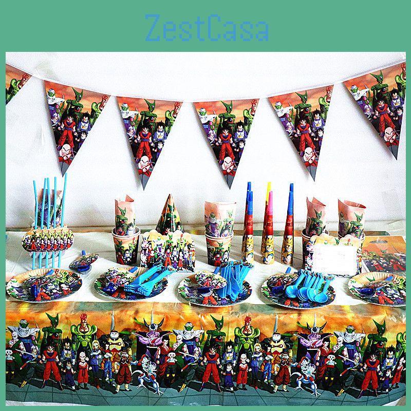 Z Ball Dragon Theme Party Decor Supplies Tableware Birthday Party Decorations