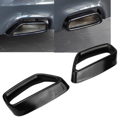 Exhaust Tail Pipe Tip Cover Gloss Black Replacement for BMW 5 Series G30 G38 2018‑2025 Exhaust Tail Pipe Trim