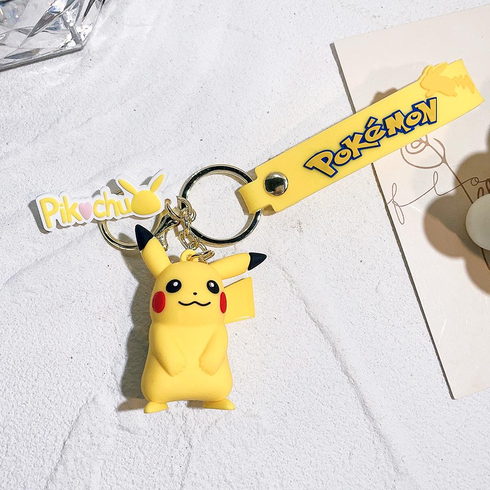Originální figurka Pikachu módní kreslený klíčenka Pokmon anime dekorativní model hračka dekorace auta dětská