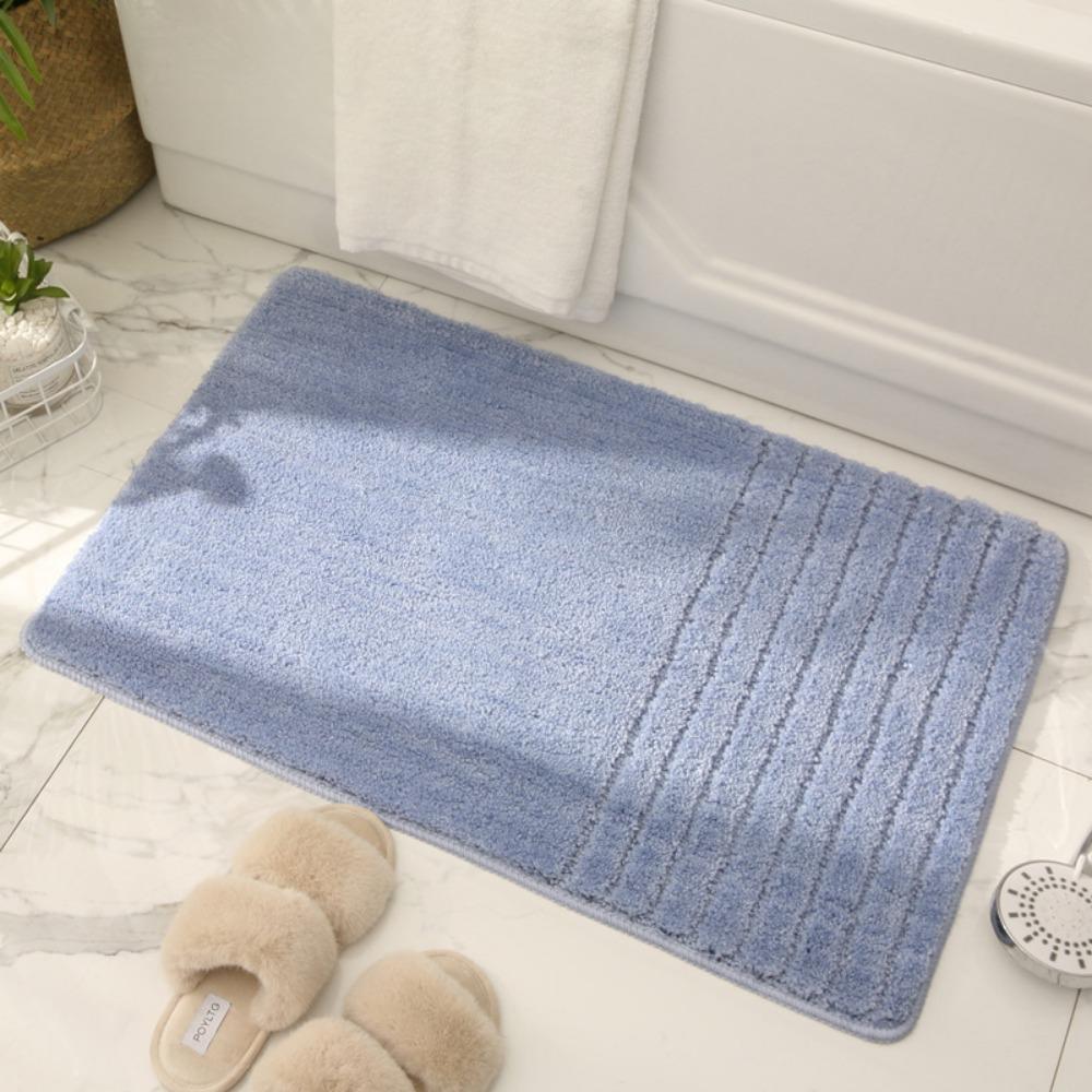 Sponge Bathroom Cashmere Thickening Mat Bath Non-slip Carpets In Wash Basin Bathtub  Floor Rug Shower Room Doormat Memory Foam 3D Pad