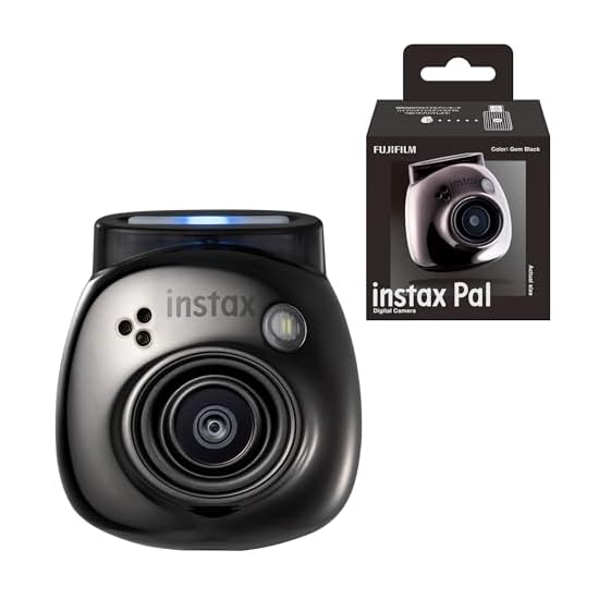 Fujifilm Palm-sized Camera Instax Pal Gem Black, Wide-angle Lens, Multi-format INS PAL BLACK