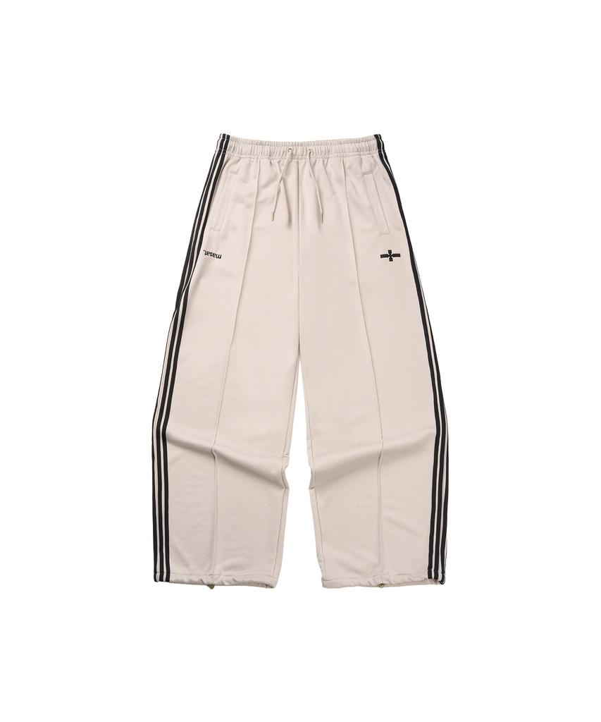 Masateu 4-Stripes Track Pants _ Smoke Beige