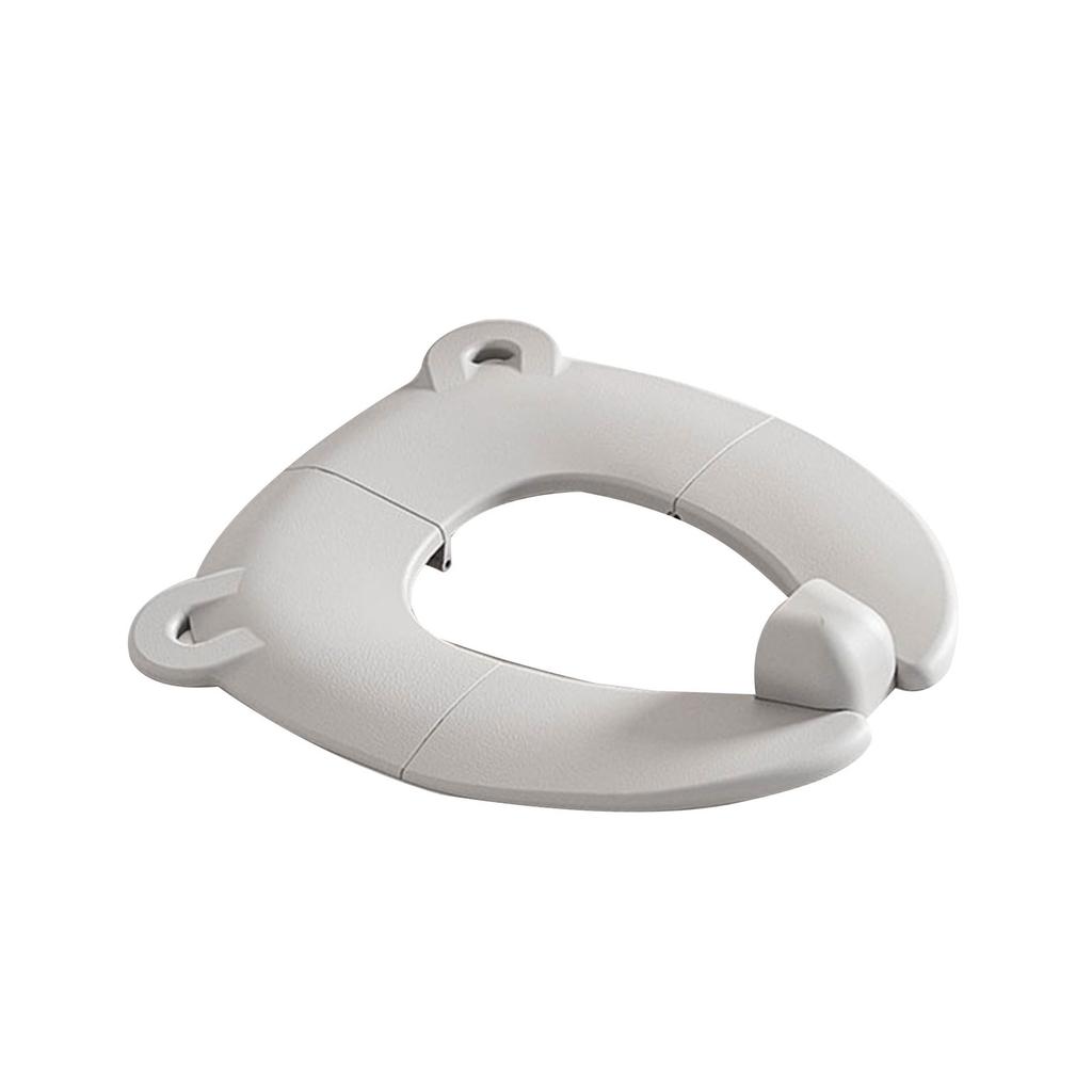 Siège de toilette de voyage pour enfants Pliable Gain de place Forme d'ours Siège Potty Pliable pour bébé Base Antidérapante pour la Maison l'Extérieur