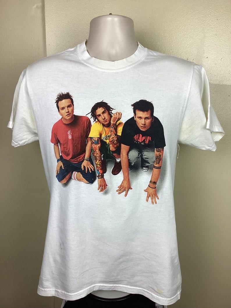Blink 182 band classic style unisex white T-Shirt QT7980 L