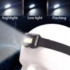 3 Modes Mini Portable COB LED Headlamp Outdoor Waterproof Night Riding Fishing Headlight Battery Powered (no Battery) Headlight