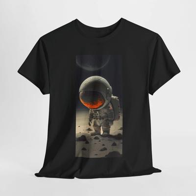Astronaut Moon Tee, Space Travel T-Shirt, Galaxy Astronaut Shirt, Funny Space