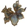 Large Red Gold Sequin Flower Embroidered Lace Patch for Clothing, Dresses, and DIY Decorations