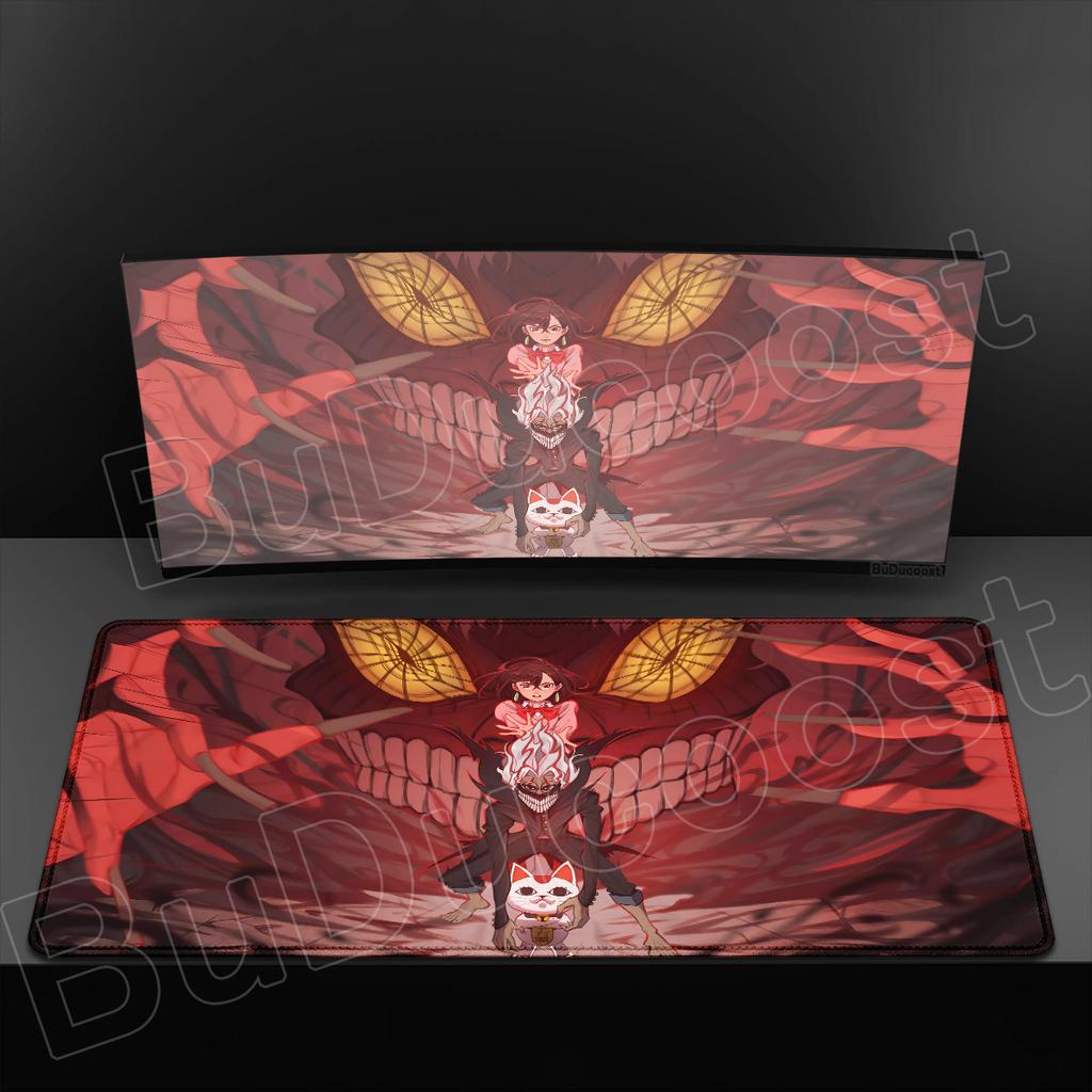 Ayase Momo Takakura Ken Seiko Manga Mouse Pad PC Gaming Accessories 400x900mm Non-slip Laptop Keyboard Mat Anime Dandadan Carpet