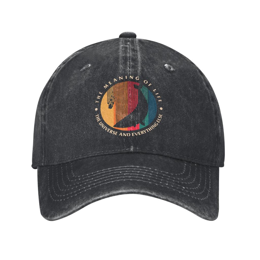 Keine Panik Die Antwort auf die Frage nach dem Leben dem Universum und dem ganzen Rest Douglas Adams Merch Baseballkappen Unisex Täglich Verstellbare Sonnenkappe