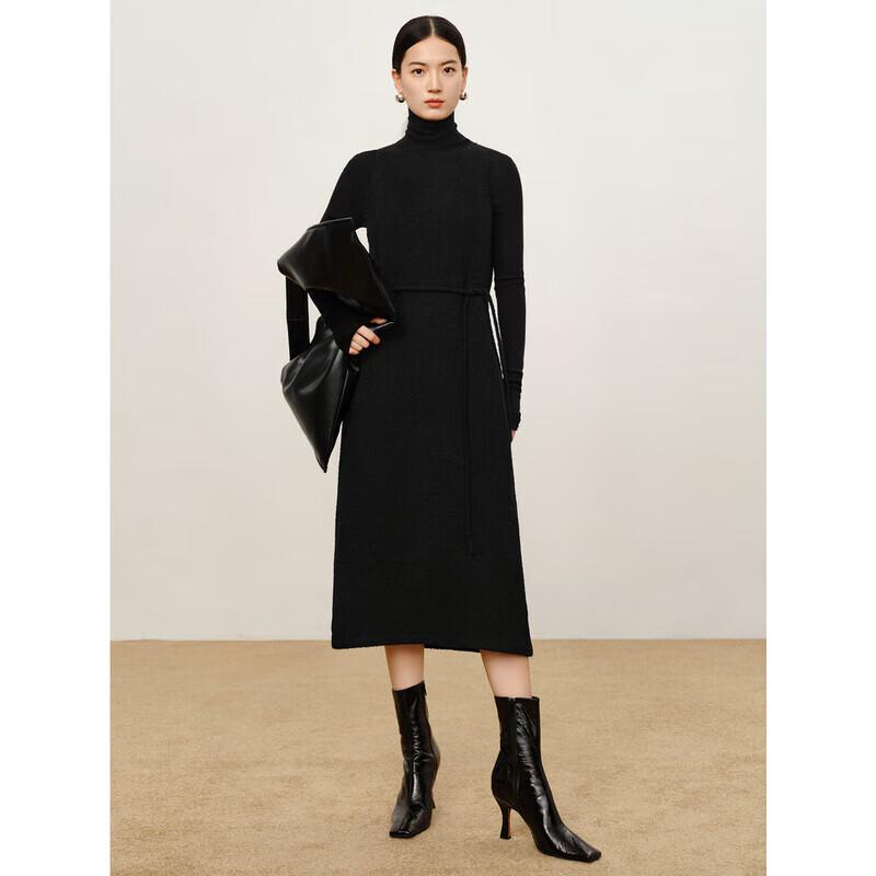 

Jiusi·Annacoco Elegant Merino Wool Sleeveless V-Neck Dress L