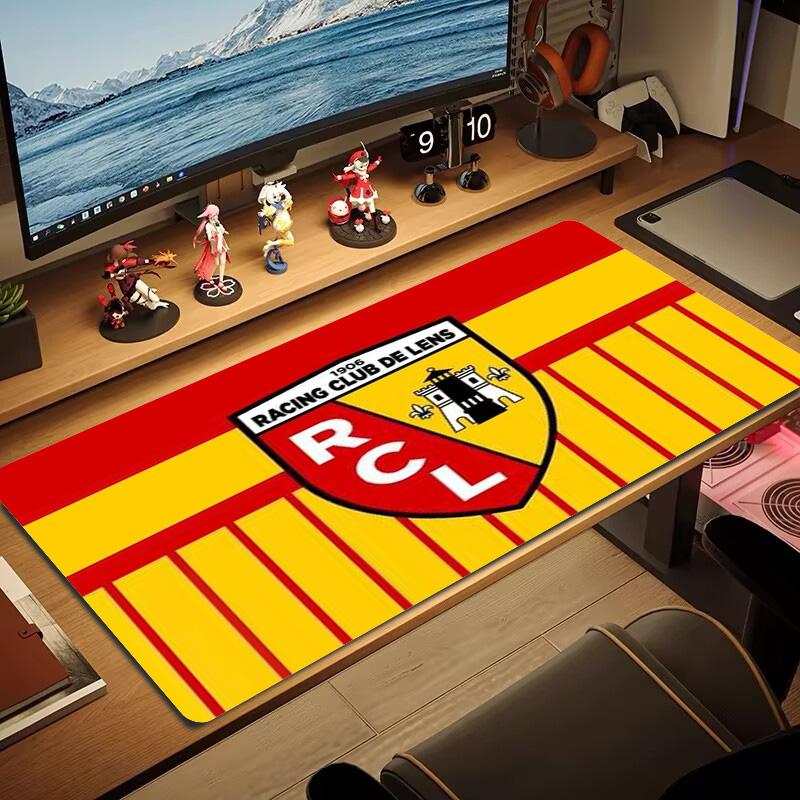RC Lens Logo Color Mouse Pad Large Gaming Table Cushion Non-slip Laptop Tablet Big Mousepad XXL Mat Mini PC Playmat With Lock edge