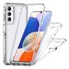 For Samsung Galaxy A14 5G/4G Clear Phone Case Acrylic+TPU 3-in-1 Design